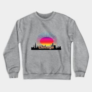 Chicago - Deep Dish Pizza Lettering Crewneck Sweatshirt